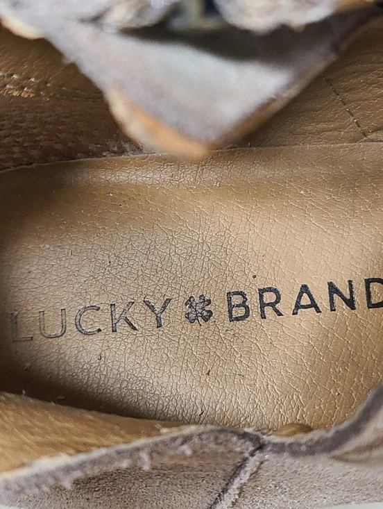 Lucky Brand Falisha Suede side zip ankle boots size 9 - Picture 9 of 11